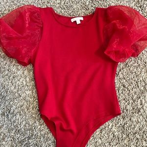 GB girls red size M bodysuit